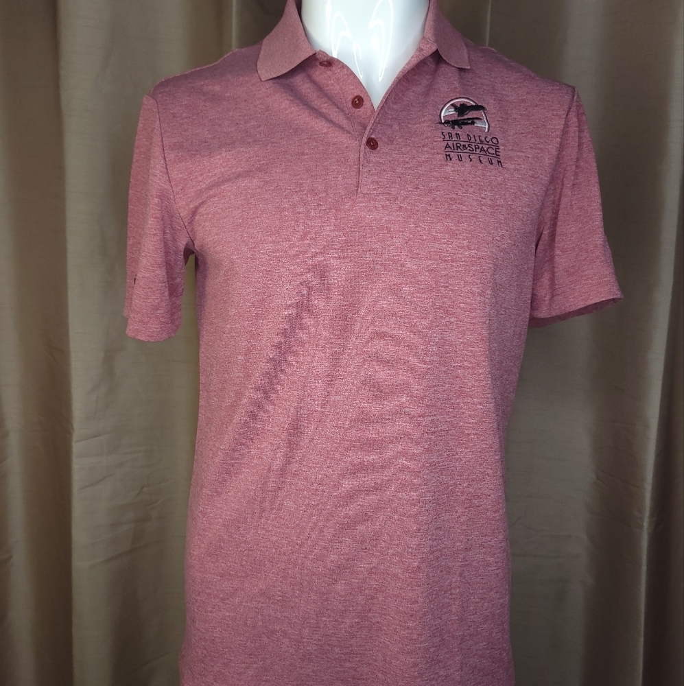 San Diego Air & Space Museum Men's Adidas Polo Shirt - Size: Medium- NWT - Picture 2 of 11